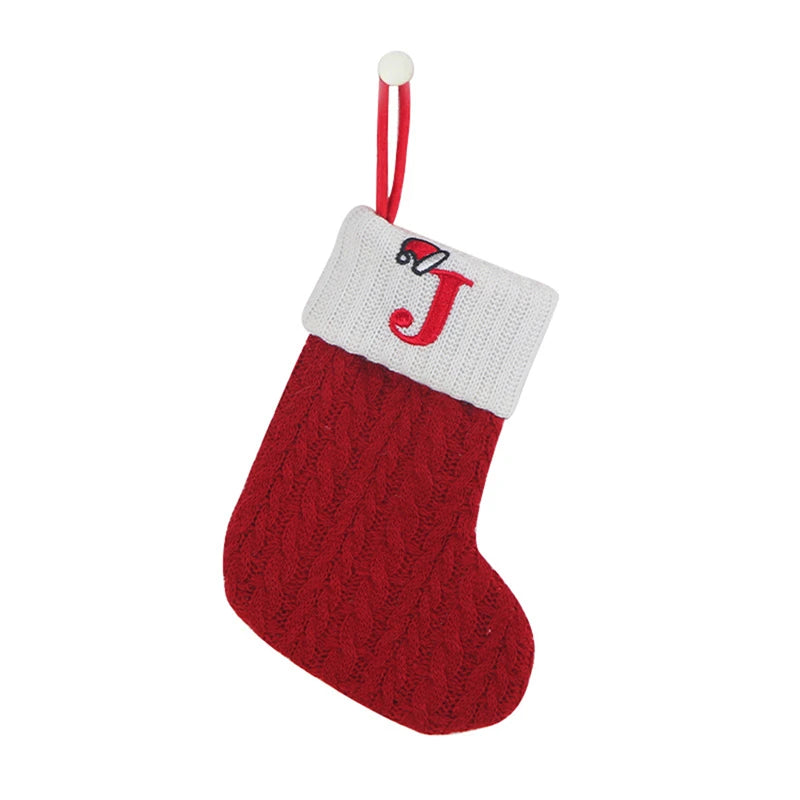 Christmas Alphabet Knitting Socks Christmas Tree Ornaments Christmas Decorations For Home