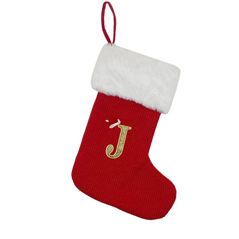 Christmas Alphabet Knitting Socks Christmas Tree Ornaments Christmas Decorations For Home