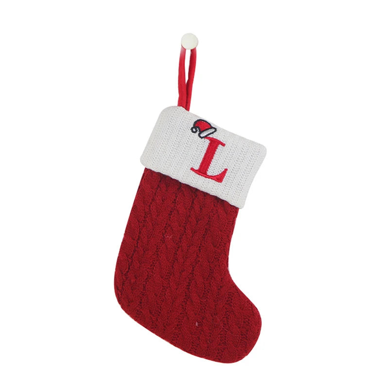 Christmas Alphabet Knitting Socks Christmas Tree Ornaments Christmas Decorations For Home