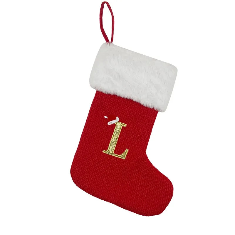 Christmas Alphabet Knitting Socks Christmas Tree Ornaments Christmas Decorations For Home