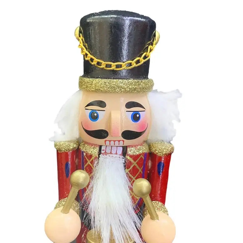 Wooden Nutcracker Christmas Decorations Soldier Figures Handmade